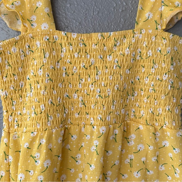 Love + Joy Yellow Ruffled Sleeve Daisy Summer Top Size S" NWOT Juniors Tank Top - Picture 10 of 11